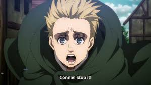 Armin tries to get himself eaten by a Titan (Connie's Mom) ! Shingeki no  Kyojin Season 4 part 2 Ep 8