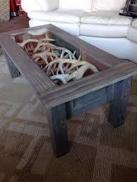Coffee Table I Made To Display My Shed Antlers Home Decor Decor Home Diy