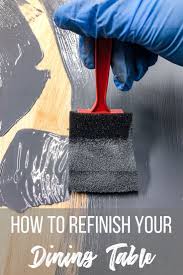 How To Refinish A Table Two Ways Refinish Dining Tables Dining Table Makeover Refinishing Kitchen Tables