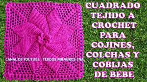 Punto trenzado en dos capas tejido a crochet paso a paso / tejiendo perú. Cuadrado Tejido A Crochet 2 Para Cojines Colchas Y Cobijas Para Bebe Alcrochet Com