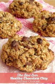 Nut butters and coconut oil is both for sure healthy, but when you are eating a cookie or 3, those. The Best Ever Healthy Chocolate Chip Oatmeal Cookies Healthy Cookie Chocolate Chip Oatmeal Cookies Healthy Healthy Chocolate Chip Cookies Low Calorie Cookies