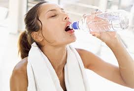 Image result for lady drinks water