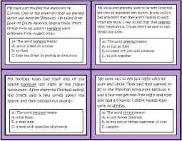 These 32 Context Clues Task Cards For 5th Grade Will Give Your Kids Focused Reading Skills And Vocabulary Pra Context Clues Task Cards Context Clues Task Cards