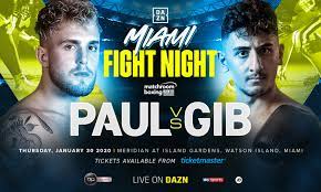 At 22, jake paul is the most viewed internet star in the u.s. Jake Paul Vs Gib Announced As Jan 30 Co Main Event On Dazn Matchroom Boxing
