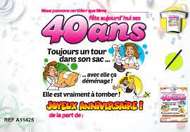 Tee Shirt Femme Dedicace On Signe Pour Mes 40 Ans