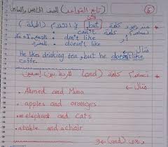 ملخص قواعد الانجليزي الصف الخامس الفصل الاول