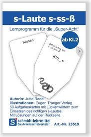 That means we should be able to replace it with other. S Laute S Ss Ss Super Acht Kartensatze Deutsch Super Acht Schmidt Lehrmittel