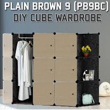 We not only provide english meaning of الماری but also give extensive definition in english language. Ready Stock Bm Almari Baju Plain Brown 9c Diy Corner Rack Storage Cabinet Wardrobe With Almari Hanger Pb9bc