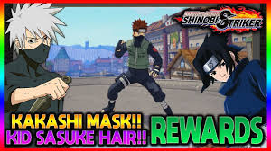 Kakashi Mask Kid Sasuke Hair For Cac Naruto To Boruto Shinobi Striker Youtube
