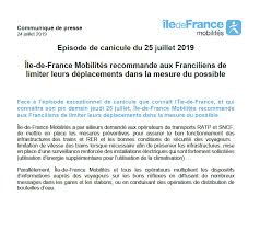 Le vent devrait atteindre en moyenne les 30 km/h. Canicule Apres La Sncf La Ratp Recommande A Ses Usagers De Limiter Leurs Deplacements En Ile De France Jeudi