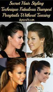 Secret Hair Styling Technique Fabulous Bumped Ponytails Without Teasing Hair Styles Hair Beauty Ponytail Bump