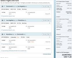 korean air award chart stopover cvg lax hnl points with a crew