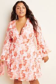 Blush Or Light Pink Plus Size Dresses Soft Pink Plus Size Dresses For Women Plus Size Mini Dresses Bell Sleeve Mini Dresses Pink Plus Size Dresses