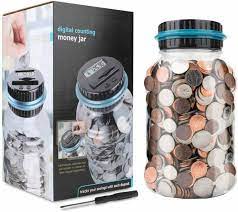 Electronic counting coin saving pot large money boxes digital counting led showing money jar piggy bank. Excelvan Mini Home Kids Digital Bank Atm Coin Note Money Counting Savings For Sale Online Ebay