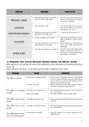 Press the cleaning button and the machine will perform an automatic washing cycle. Esam3500 Generic Alarm Delonghi