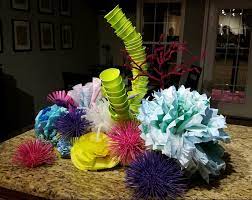 Diy Coral Reef Coral Reef Origami Tree Environmental Art