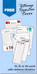 With each style, there are four different titles to suite your possible needs, including: Free Disney Spelling Tests