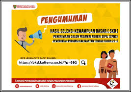 Biar makin mantap persiapannya, simak ulasan informasi cpns hingga gaji cpns terbaru 2019 berikut! Setda Prov Kalteng Pemprov Kalteng Umumkan Hasil Skd Cpns 2019