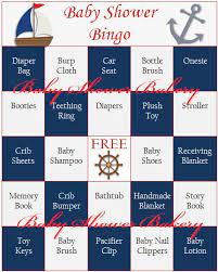 Nautical Baby Shower Game Nautical Baby Shower Bingo Etsy Nautical Baby Shower Boy Baby Shower Bingo Nautical Baby Shower