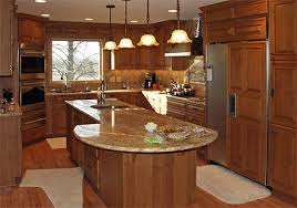 For good traffic flow, islands should have at least 3 or 4 feet of. Wooden Cabinets U Shaped Kitchen Layout With Peninsula Home Decor Help