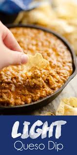 This Light Queso Dip Recipe Is A Hearty And Zesty Cheese Sauce Filled With Lean Ground Turkey Jalapenos And Turkey Dip Recipe Queso Dip Best Appetizer Recipes