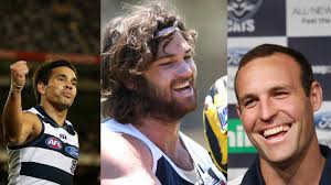 Country footy: Brad Ottens, Mathew Stokes and Max Rooke play together