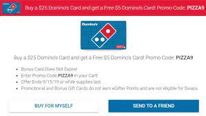 Check spelling or type a new query. Expired Egifter Buy 25 Domino S Gift Card Get 5 Domino S Gift Card Free With Promo Code Pizza9 Gc Galore