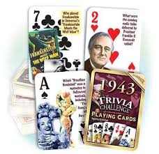 The more questions you get correct here, the more random knowledge you have is your brain big enough to g. Games Flickback 1955 Trivia Playing Cards 65th Birthday Toys Games Dccbjagdalpur Com
