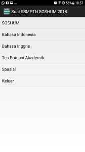 Apabila ada link download yang rusak silahkan. Soal Sbmptn Soshum Terbaru 2018 For Android Apk Download