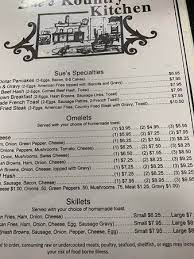 Arnold's opened in1983 by jack and rose arnold. Menu Picture Of Sue S Kountry Kitchen Cedar Springs Tripadvisor