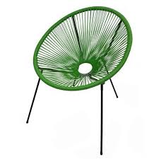 Fauteuil En Acier Acapulco Vert Fauteuil Jardin Fauteuil Chaise