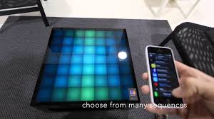 interactive led lights table table interactive avec lumieres led mypixeek youtube diy electronics arduino bluetooth arduino