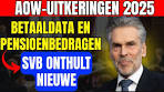 AOW uitkeringen 2025 de nieuwste pensioenbedragen en ... - YouTube
