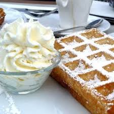 The outdoor seating of aux gaufres de bruxelles awaited our presence to fulfill that obligation. Pin Op Gaufres Crepes