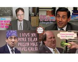 The Office Birthday Card Printable Free Free Printable The Office Valentine Cards The Office Valentines Christmas Humor Christmas Memes Funny