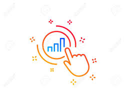 Statistics Line Icon Column Chart Sign Growth Graph Diagram