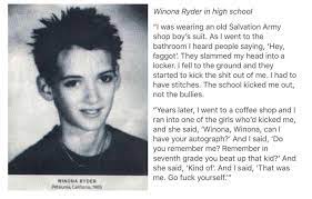 To beat up young Winona Ryder : rdontyouknowwhoiam