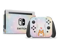 Cute Corgi Pup Pastel Swirl Nintendo Switch Skin Gamer Etsy Nintendo Switch Case Nintendo Switch Nintendo