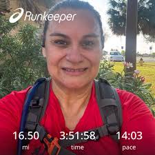 16.5 mile run in fall weather for challenge