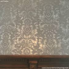 Lisabetta Damask Wall Stencil Damask Wall Wallpaper Accent Wall Damask Wall Stencils