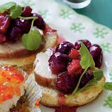 Pork tenderloin seasoned with a rub, seared until golden then oven baked in an incredible honey garlic sauce until it's sticky on the outside and juicy on the inside! Juicy Ideas For Pork Tenderloin Cranberry Recipes Tenderloin Recipes Snacks