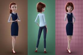 Cartoon Family Rigged Character 3d Model Turbosquid 1256820 Family Cartoon Character Modeling 3d Model