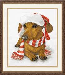 christmas dachshund