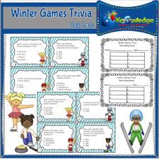 We're about to find out if you know all about greek gods, green eggs and ham, and zach galifianakis. Winter Trivia Worksheets Teaching Resources Teachers Pay Teachers