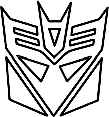 Transformers Logo Coloring Page Transformers Coloring Pages Transformer Logo Coloring Pages