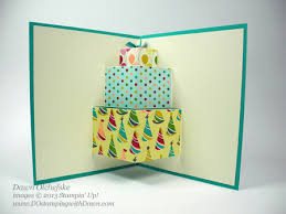 Happy birthday card with a free template. Pop Up Birthday Gifts Video 5 Million Hits Docelebration Dostamping With Dawn Stampin Up Demonstrator