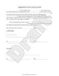 Completing documents has never been easier! Free Agreement To Cancel Lease Free To Print Save Download