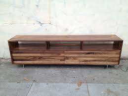 long low mixed walnut media console 48 to 60 inch 1 700 00 via etsy kitchen decor nook lighting cabinet measurements