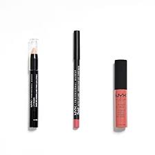 Nyx seduction swatch lip lingerie to buy this new year! Nyx Professional Makeup Lip Kit Cannes Soft Matte Lip Cream Suede Matte Lip Liner Lip Primer 3 Teiliges Set Fur Die Lippen Amazon De Beauty