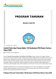 Check spelling or type a new query. Pdf Contoh Prota Dan Promes Kelas 1 Sd Kurikulum 2013 Revisi Terbaru Tahun 2016 Administrasi Guru Mg4 Academia Edu